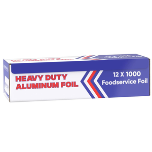 Aluminum Foil (12"x1000 ft.)  Heavy Duty Aluminum Foil Wrap for Food, BBQ, Grilling and Roasting  Tin Foil Perfect for Multipurpose Kitchen (1 Box)
