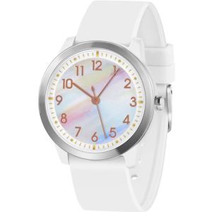 PROKING Kids Watch for Girls Boys Children Teens Analog for Kids 8-18 Years Old Learning Time and Easy to Read 50M Waterproof with Soft Band, Great Gift for Kids