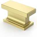 Asidrama 5 Pack Brushed Gold Kitchen Cabinet Knobs Dresser Knobs Drawer Knobs Cabinet Hardware Zinc Knobs for Dresser Drawers