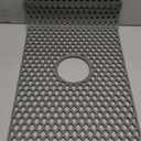 Silicone Sink Base Mat with Open Center, Anti-Skid Drain Protector Grid for Heat Exposure and Utensil Safety