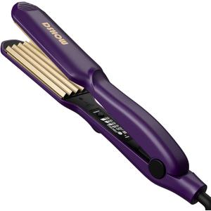 Crimping Iron Hair Crimper for Hair DSHOW Hair Volumizing Crimper with Titanium Ceramic Plates Styling Tools for Women Girls (Purple)