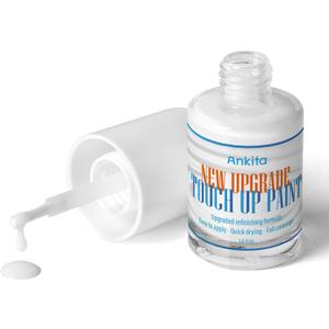 Porcelain Sink Touch Up Paint, High-Gloss Porcelain Repair Kit White & Appliance Paint for Chips, Scratches, Cracks and Spots on Enamel, Acrylic, Porcelain, Sinks, Tubs, Bathtub, Appliances, Metal, Tiles in Kitchen and Bathroom. (Gloss White) (No.01 Gloss White)