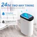 AIRPLUS 1,500 Sq. Ft Dehumidifier for Basement, 30 Pints Powerful Dehumidifier for Home, Large Rooms, Bedrooms, Sufficient Capacity Water Tank with Drain Hose (AP1907)