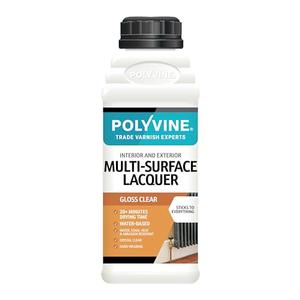 Polyvine Water-Based Lacquer Gloss Finish 500ml