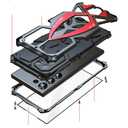 Case for Samsung Galaxy S25 Ultra 5G,Heavy Duty Military Grade Shockproof [Screen & Camera Protection] Hybrid Armour Hard Cover for Samsung Galaxy S 25 Ultra Metal Phone Case,Red