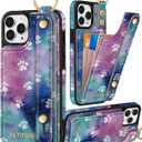 Petitian for iPhone 11 Pro Max Wallet Case - Women Girls Cute Girly Aesthetic Unique Design Leather Credit Card Holder Cardholder Stand Wristband for iPhone 11 Pro Max, Cat Paw
