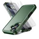 for iPhone 17 Case [Shockproof] [Dropproof] [Heavy Duty Protection] [Pocket-Friendly] Slim & Tough Non-Slip Protective Phone Cover for iPhone17 6.3inch, Teal Green