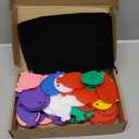 Lenwen 80 Pcs Balloon Weights Plastic Colorful Weights for Balloons for Birthday Party Decoration Wedding Holiday Celebration(Balloon Shaped,Rainbow) (Red, Pink, Purple, Blue, Green, Yellow, Orange)