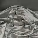 9 Pack 105 Inch Round Tablecloth, Silver Satin Fabric Table Cloth for Round Table, Wrinkle Resistant Washable Table Cover Bright Silk Table Clothes for Wedding Party Dining Table Banquet
