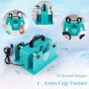 Multi Cup Turner for Tumblers,4X Cup Spinner for Tumblers with 4 ON/Off Switch for Epoxy Resin Tumblers Creating Craft