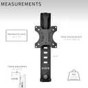 VIVO Black Office Cubicle Bracket VESA Monitor Mount Stand Hanger Attachment Adjustable Clamp for 17 to 32 inch Screen (Mount-CUB1)