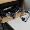 Ergonomic Office Chair-Computer X-Shaped Chair Mesh PU Leather with Adjustable Lumbar Support-Executive Desk Chair High Back with Headrest Flip-Up Arms for Long Hours (Black)