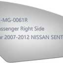 JZSUPER Side Mirror Glass fit for 2007 2008 2009 2010 2011 2012 Nissan Sentra Passenger Right Side RH Convex, Including Adhesive (Non Towing Mirror Glass) (Non Heated)
