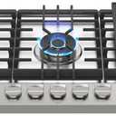 GASLAND 36 Inch Gas Cooktop, PRO GH3365SF 5 Burner Gas Stovetop with Reversible Cast Iron Grill/Griddle, Gas Countertop Plug-in, NG/LPG Convertible Gas Cooktops, Stainless Steel