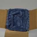 EMEMA Throw Pillow Covers Corduroy Decorative Soft Striped Square Cushion Covers Spring Pillowcases for Couch Sofa Bedroom Chair Car 18x18 Inch Pack of 2, Navy Blue