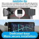 Qi2.2 Max 25W Fast Wireless Car Charger Phone Holder for Toyota Sienna 2025 2026 [ 12.3 inch Touch Screen ] Auto Accessories Magnetic Cell Phones Mount Charging Stand Compatible with MagSafe