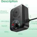 Ultrasonic Anti Barking Device for Dogs, 55ft Dog Barking Control Device with Dual Frequencies 3 Modes, Safe Anti Barking Device for Dogs Indoor Outdoor Humane Bark Control Device