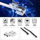 Uniflasy DHLG-12 Grill igniter Replacement Kit for Charbroil, 2 Outlet Electronic Igniter and Switch Button with 6 Wires for Charbroil Ignition Systems and Most CharBroil Gas Grills