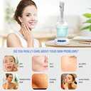 Kingsteam Facial Steamer - Ozone Steamer with Extendable Arm - Professional Nano Ionic Facial Steamer for Deep Cleaning - Portable for Personal Care Use at Home or Salon (White)