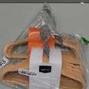 Amazon Basics Kids Velvet, Non-Slip Clothes Hangers for Infant and Toddler, 11.6 in (for baby clothes), Pack of 25, Blush