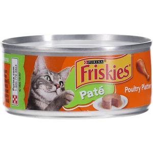 24 x Friskies Wet Cat Food, Classic Pate Poultry Platter, 5.5 Oz Can