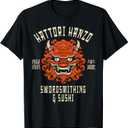 Sword And Sushi T-Shirt (Small, Black)