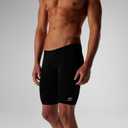 Speedo Mens Swimsuit Jammer Endurance+ Solid USA Adult (Black, M)