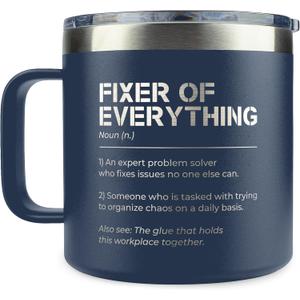 Thank You Gifts for Men, Boss, Coworker, Manager, Office, Mentor - Coworker Gifts, Boss Gift for Men - Birthday, Fathers Day Gift for Mens - 14 Oz Stainless Steel Coffee Mug