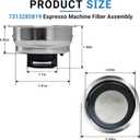 7313285819 Espresso Machine Filter Assembly Fits for Delonghi Espresso Maker Filter Basket Replace BCO430 BCO430BM BCO432 EC155