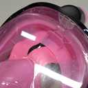 Jwintee Full Face Snorkel Mask, Diving Mask for Kids and Adults,180° Panoramic View  Safe Breathing, Anti-Leak&Anti-Fog Pink