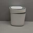 PHECO Slim Bathroom Garbage Can with Lid, 2.5 Gallon Automatic Adsorption Garbage Can, Narrow Sensor Bin, Slim Waterproof Garbage Can, Smart Waste Bin for Narrow Space (Bag Self-Absorbing