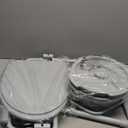 Drive Medical Folding Steel Bedside Commode Chair - Portable 3-in-1 Toilet Solution - Adjustable Height - 7.5 Qt Bucket Included - Durable Powder-Coated Steel Frame - Supports Up To 350 Lb (Grey)