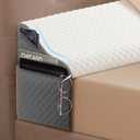 King Size Bed Wedge Pillow Headboard, Pillow Wedge for Headboard Gap(0-8"), Mattress Gap Filler Wedge, Stop Items Falling and Get Quality Sleep,Ergonomic Design, Non-Slip, Breathable(76"X10"X6")