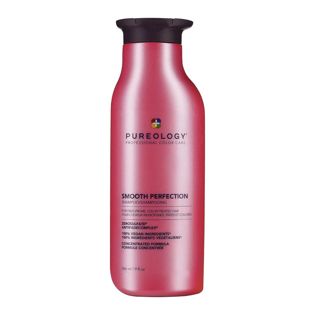 Pureology Smooth Perfection Shampoo - For Frizzy and Color-Treated Hair, Smooths Hair & Controls Frizz, Sulfate-Free & Vegan (9.2 Fl Oz (Pack of 1))