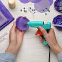 uxcell Mini Hot Glue Sticks for Glue Gun 7mm x 200mm Glitter Gold 12pcs