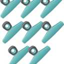 COOK WITH COLOR Wide Heavy Duty Chip Clips, Large Bag Clips for Food Storage with Air Tight Seal Grip, Pack of 8, Teal