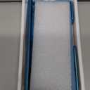 Vizvera for Samsung Galaxy Z Fold 6 Case RFID Wallet with Cards Holder [S Pen Holder] [Camera Cover] Shockproof Silicone Protective Phone Case for Z Fold 6 2024-Lake Blue