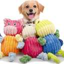 2 x 3 Pack Squeaky Dog Stuff Set for Small Medium Large DogsPet Use Only (Frog,Hippo,Pig)