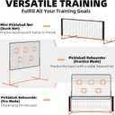 FAHKNS Pickleball Rebounder Training Equipment, Pickleball Rebound Net, for Single Player Practice Hitting, Doubles, Suitable for Garage, Backyard, Park, Indoor and Outdoor (Orange, 6 x 6 FT)