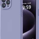 LOVE 3000 Designed for iPhone 15 Pro Max Case, Premium Silicone with [Soft Anti-Scratch Microfiber Lining] Shockproof Protective Phone Case for Men Women Girls 6.7", Lavender Grey