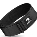 DMoose Weight Lifting Belt - Auto Locking Gym Belt for Olympic Training, WOD, Cross Training for Men and Women - 4" Nylon Workout belt with Adjustable Buckle - Provides Lumbar Support and Stability(L)