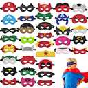 Superhero Masks Party Favors for Kid, 22 Pieces Cosplay Masks for Birthday, Super hero Party Mask Children Masquerade Cosplay Eye Mask