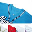 Mens/Women/Youth/Kid Milwaukee Baseball Stitched T-Shirt (Blue, L)
