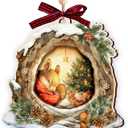 Squirrel Christmas Ornament 2025 - Woodland Christmas Ornament for Family, Squirrel Ornament for Lovers, Animal Ornaments for Tree Decor, Unique Animal Lover Gifts for Girls Boys