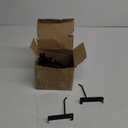 YEUIKERR 24 Pcs 4 Inch Black Gridwall Peg Hooks Heavy Duty Display Hooks for Grid Wall Panel, Grid Wall Hooks & Hangers for Room Garage Shop Retail Display