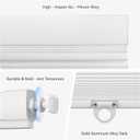 No Drill Top Down Bottom Up Light Filtering Cellular Shades White, 29x72