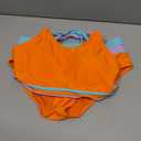 blibean Girls Swimsuit Teen Colorblock Bathing Suits, Orange, Size 12-13