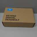 Veise Fingerprint Door Lock with 2 Lever Handles - Keyless Entry Door Lock, Electronic Keypad Deadbolt, Digital Smart Code & Front Handle Sets, Auto-Locking, Easy Installation, Satin Nickel