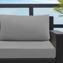 idee-home Outdoor Cushions for Patio Furniture, Waterproof Outdoor Seat Cushion Hampton Bay Deep Seat Replacement Cushions for Garden Size: 26.5 X 26.5 