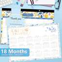 2 x GuassLee Desk Calendar 2026-2027, Desk Top Calendar from Jan. 2026 to Jun. 2027, 17" x 11.5" Large School Year Desk Wall Calendar with To-Do List and Notes for Office School Home Teacher Planning (Blue)